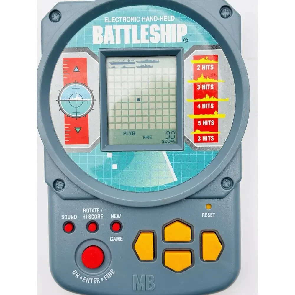 Battle Ship Electronic Handheld Game 1995 Milton Bradley Travel - Tested - Works